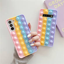 Bubble phone case For Samsung Galaxy S21 S20 S10 S9 Plus Note 9 10 20 Ultra A51 A71 A32 A20 A30 A50 A01 A11 A21 A31 M11 2024 - buy cheap