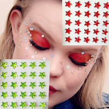 3D Eyes Face Jewels Star Eye Glitter Self Adhesive Temporary Tattoo Stickers Party Makeup Tools Festival Body Art Decorations 2024 - buy cheap