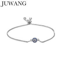 JUWANG New Fashion Handmade DIY Greek Evil Eye Charm Bracelets For Woman Girl Gifts Adjustable Chain Bracelet Bangles Jewelry 2024 - buy cheap