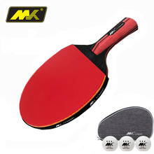 Original 6 stars Table tennis racket Ddouble Pimples-in rubber Ping Pong Racket tenis de mesa table tennis with bag 2024 - buy cheap