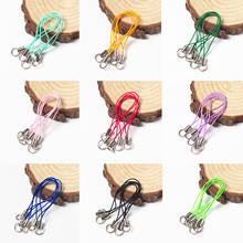 10 Pcs Solid Color Lanyard Lariat Cords Keychains Hooks Mobile Phone Strap DIY Charms Keyring Bag Accessories Key Ring 2024 - buy cheap
