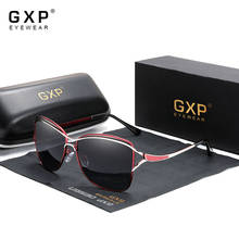 GXP Retro Womens Sun glasses Polarized Luxury Ladies Brand Designer Gradient Lens Sunglasses Eyewear For Women Female 2024 - купить недорого