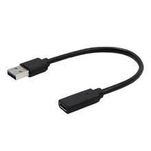 0,2 м USB 3,1 Тип C Female To USB 3,0 Мужской Порты и разъёмы адаптер кабель USB-C для Тип-разъём конвертер для Macbook 2024 - купить недорого