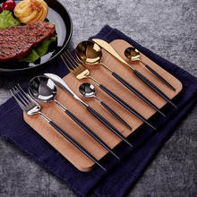 Stainless Steel Knife And Fork Food Spoons Cutlery Set High-end Hotel Western Tableware Fork Mirror Light Spoon Steak Knife 1set 2024 - buy cheap