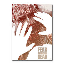 Pegatina de pared de seda para decoración del hogar, póster artístico de la temporada 42 de Fear The Walking Dead, lienzo ligero, J0163 2024 - compra barato