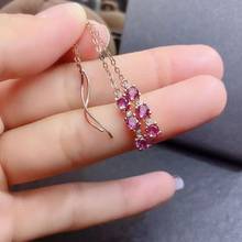 natural And Real Garnet gemstone earrings S925 silver earrings women fashion earrings New year gift 2024 - buy cheap