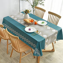 Nordic Tablecloth Waterproof Oil-proof Anti-scalding Disposable PVC Tablecloth Household Rectangular Table Cloth Coffee Table 2024 - buy cheap