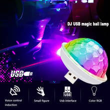 Led Small Crystal Magic Ball Stage Lamp USB Mini Disco Light DJ Disco Lamp Home Club Party Mobile Phone Music Sensor 2024 - buy cheap