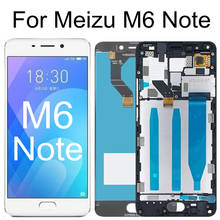 ЖК-дисплей 5,5 дюйма с рамкой для Meizu M6 Note, ЖК-экран, сенсорная панель, дигитайзер для Meizu Meilan Note 6 m721h, ЖК-дисплей 2024 - купить недорого