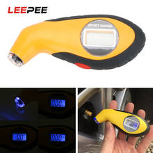 LEEPEE-manómetro electrónico para neumáticos de coche, barómetro Digital LCD, medidor de presión de aire, herramienta de prueba para coche y motocicleta 2024 - compra barato