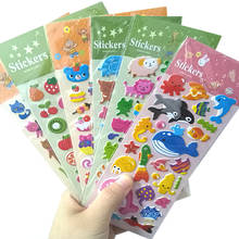 1pack/lot Lovely Korean Children's Cartoon Anime Three-dimensional Bubble Stickers Six Selections Agenda Stickers 2024 - buy cheap