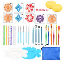 36pcs Mandala Dotting Tools Set for Painting Rocks Pottery Portable Multifunction Embossing Dot Kit Dotting Tool Set Handwork 2024 - buy cheap