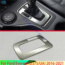 For Ford Everest (U375/UA) 2016-2021 Car Accessories Stainless Steel Gear Shift Panel Center Console Cover Trim Frame Sticker 2024 - buy cheap