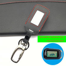 Genuine Leather Key Case Tamarack For Russian Two Way Car Alarm LCD Remote Control Keychain For Starline A92/A94/V62/A62/A64 2024 - buy cheap