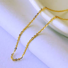 ZHIXI Подлинные Золотые ювелирные изделия из 18-каратного золота размером 60 см AU750 модное изысканное женское ожерелье 2024 - купить недорого