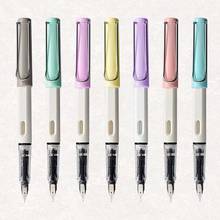 Brand HERO 359 Fountain Pen Colors Original product plastic EF Nib Silver Calligraphy Stationery Office School Supplies Writing 2023 - buy cheap