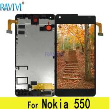 Pantalla LCD 550 para móvil, montaje de digitalizador con pantalla táctil de repuesto para Nokia Lumia 550, Lumia550 2024 - compra barato