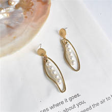 Popular Irregular Gold Copper Pearl earrings Fashion Jewelry Dangle Earrings for women 2024 - buy cheap