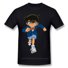 High Quality Men Janpanese Anime Detective Conan Suspense Manga Black T-Shirt Running Pure Cotton Tees Harajuku Daily life 2024 - buy cheap