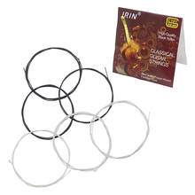 Black Nylon Core Silver-Plated Copper Wound 1st-6th(.028-.043) 6pcs Classical Guitar Strings String Set 2024 - buy cheap