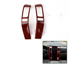 Tampa interior de madeira para toyota land cruiser 120, 2 peças, acessório para estilização do carro, para modelos 2003 a 2009 2024 - compre barato