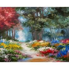 GATYZTORY Frame Diy Painting By Numbers Flower path Coloring By Numbers Acrylic Canvas Painting Handpainted Drawing Art 2024 - buy cheap