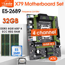 X79 motherboard set with Xeon E5 2689 CPU 4pcs x 8GB = 32GB 1600MHz DDR3 ECC REG memory ATX USB3.0 SATA3 NVME M.2 SSD slot 2024 - buy cheap