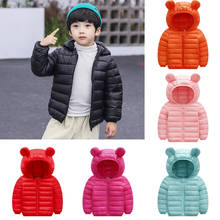 Chlidren Kids Boys Girl Cute Winter Coats Jacket Zip Thick Ears Snow Hoodie Outwear Warm Baby parkas Thick Kids Hooded Clothes 2024 - buy cheap