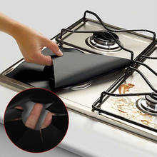 Protetor de fogão a gás reutilizável, forro para cobertura de superfície de limpeza utensílios de cozinha 2024 - compre barato