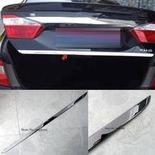 Stainless steel For Toyota Aurion Altis Camry Asian 2012-2017 Rear Trunk Door Cover Trim Tail Gate Moulding Sticker Styling 1pcs 2024 - buy cheap