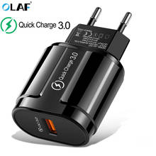 OLAF Quick Charge QC3.0 USB US EU Fast Charger Universal mobile phone charger Wall USB Charger Adapter for iPhone Samsung Xiaomi 2024 - buy cheap
