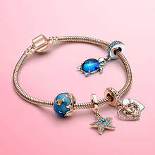 BAOPON Fashion Silver Color Crystal Bracelets & Bangles Beads Charm Bracelets For Women Snake Chain Bracelets Pulseras Mujer 2024 - buy cheap
