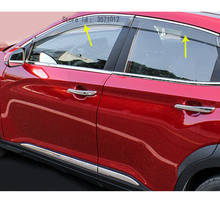 Car Sticker Cover Frame Window Glass Wind Visor Rain/Sun Guard Trim 4pcs For Hyundai Kona Encino Kauai 2017 2018 2019 2020 2024 - buy cheap
