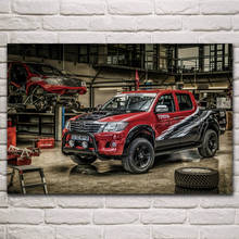 Offroad pickup custom sport tuning car vehicle fanart fabric posters on the wall picture home art living room decoration KN828 2024 - buy cheap