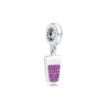 Fits for Pandora Charms Bracelets Ice Cream Beads with Red CZ 100% 925 Sterling-Silver-Jewelry Free Shipping 2024 - buy cheap