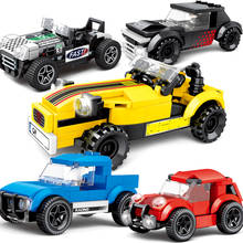 Speed Champions Sports Super Vintage Mini Car Building Blocks DIY Model Brick Moc Toy City Great Vehicle SuperRun Technique 2020 2024 - buy cheap