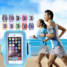 Нарукавная Повязка Чехол для iPhone 6 7 Plus для samsung xiaomi тренажерный зал бегущий телефон сумка Открытый Фитнес Мобильный держатель ремешок на запястье для телефона сумка 2024 - купить недорого