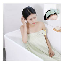 Saia de banho feminina popular online, saia mágica adulto coral, toalha de banho, bom para a pele, absorvente e macia 2024 - compre barato