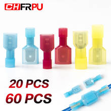 20Pcs 10 sets 60PCS 30 sets Spade type insulated terminal female and male connector terminal cable butt joint terminal crimping 2024 - buy cheap