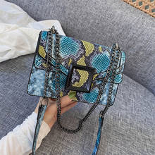 2020 Luxury Handbag Designer Serpentine PU Leather Crossbody Bags Sac A Main Femme Shoulder Bag Vintage Messenger Bag Bolsos 2024 - buy cheap
