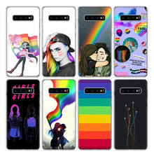 Capa de telefone do orgulho lgbtq +, orgulho gay, lgbtq +, arco íris, para samsung galaxy s20 fe ultra s10 s21 note 10 9 8 s9 s8 plus lite s7 j4 j6 2024 - compre barato