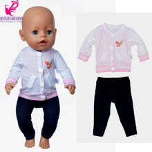 Baby Dolls Clothes Pants for 17 Inch Reborn Baby Doll Jacket Children Gift 2024 - buy cheap