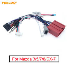 FEELDO 1PC Car 16pin Stereo Radio Power Cable Adapter With Canbus Box Wiring Harness For Mazda 3(08-12)/5(08-15)/6(07-12)/8/CX-7 2024 - buy cheap