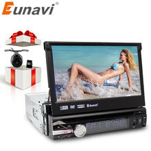 Eunavi 7" Universal 1 Din Car Radio DVD Player GPS Navigation Autoradio Stereo with Bluetooth PC Automotivo SD USB RDS Aux CD 2024 - buy cheap