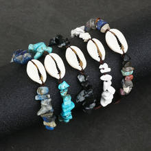 Bohemian Natural Stone Shell Bracelets for Women Ladies Handmade Adjustable Braided Rope Chain Bracelet Wristband Beach Jewelry 2024 - buy cheap