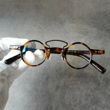 NEW High Quality Retro Fashion Acetate Round Circle Frame Creative Glasses  Men Women Optical Prescription Eyeglasses 2024 - buy cheap