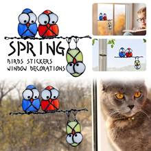 Window Film Birds Privacy Non-Adhesive Frosted Decorative Window Cling for Glass Anti UV Static Wall Sticker for Home Bathroom 2024 - buy cheap