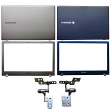 Cubierta trasera de LCD para ordenador portátil, bisagras con bisel frontal para Samsung NP510R5E, NP470R5E, 510R5E, 470R5E, nueva 2024 - compra barato
