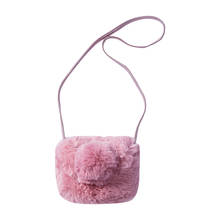 Детская плюшевая сумка принцессы для девочек, мягкая красивая сумочка на плечо, детский популярный милый кошелек через плечо, маленькие дорожные сумки 2024 - купить недорого