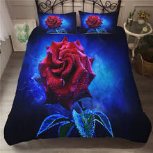 Jogo de cama romântico wishstar com rosa e dente de leão, conjunto de cama floral com fronha fronha 2024 - compre barato
